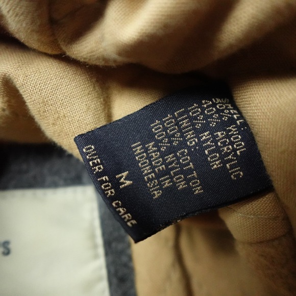 Abercrombie & Fitch Jacket Womens Medium Field Quilted Hooded Coat Toggle Wool - Picture 6 of 13